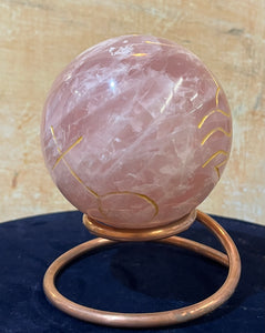 Sfera di preghiera - Quarzo Rosa (d.10cm)