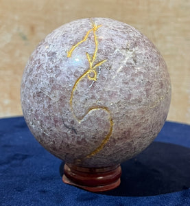 Sfera di preghiera - Granato Piropo (d. 7 cm)