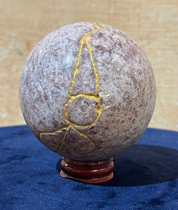 Sfera di preghiera - Granato Piropo (d. 7 cm)