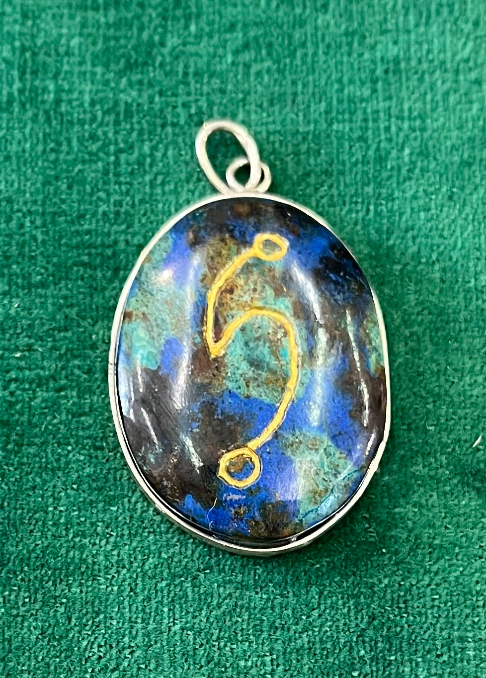 SPIRAL, DIVINE PROTECTION - Malachite Azurite Chrysocolla
