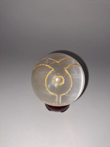 Sfera di preghiera - Selenite (d.8cm)